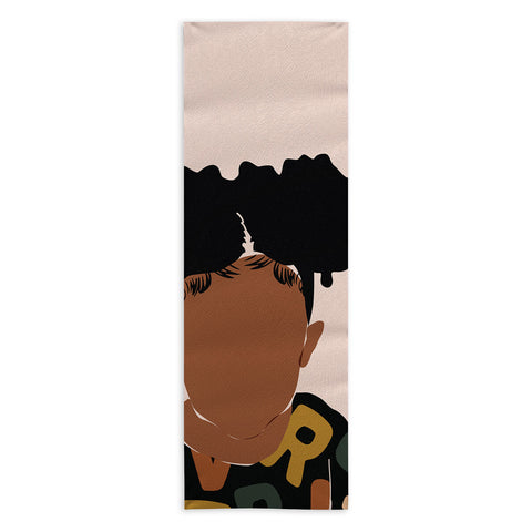 Domonique Brown Two Puffs Yoga Towel