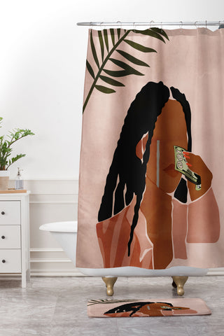 Domonique Brown Wipin Tears Shower Curtain And Mat