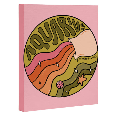 Doodle By Meg 2020 Aquarius Art Canvas