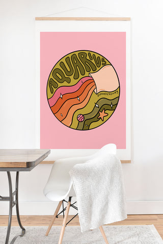 Doodle By Meg 2020 Aquarius Art Print And Hanger