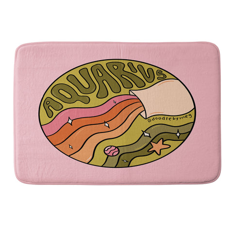 Doodle By Meg 2020 Aquarius Memory Foam Bath Mat