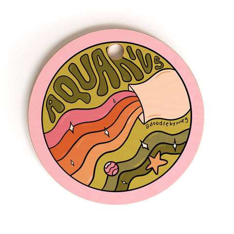 Doodle By Meg 2020 Aquarius Cutting Board Round