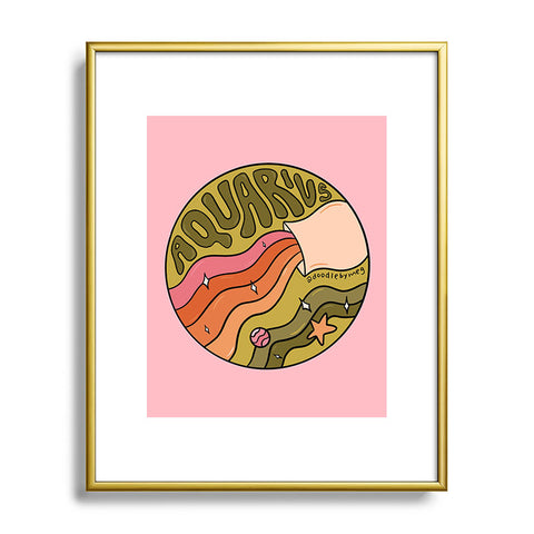Doodle By Meg 2020 Aquarius Metal Framed Art Print