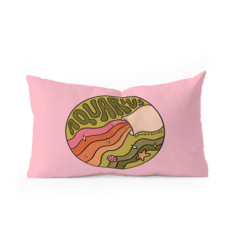 Doodle By Meg 2020 Aquarius Oblong Throw Pillow