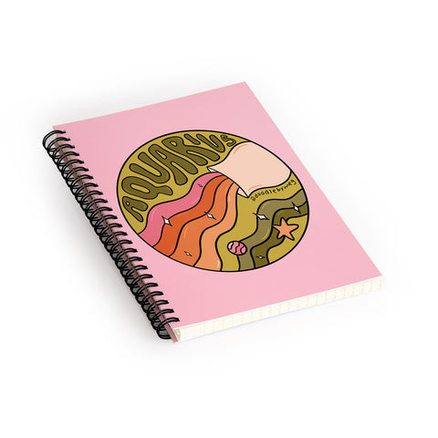 Doodle By Meg 2020 Aquarius Spiral Notebook