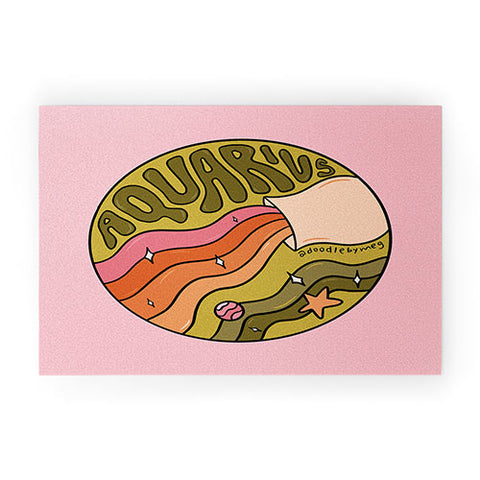 Doodle By Meg 2020 Aquarius Welcome Mat