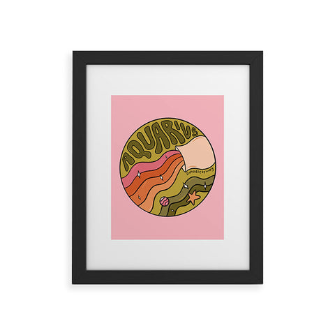 Doodle By Meg 2020 Aquarius Framed Art Print