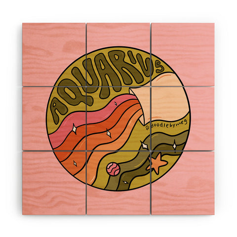 Doodle By Meg 2020 Aquarius Wood Wall Mural