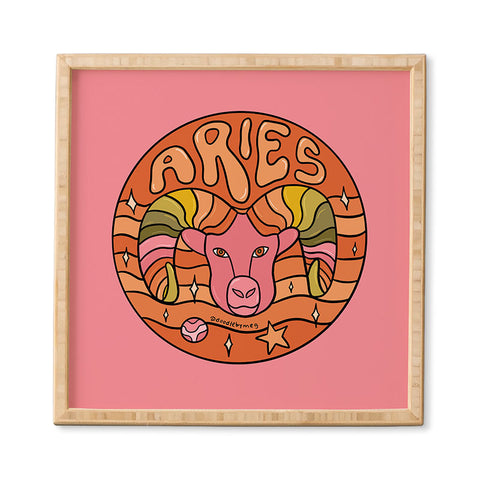 Doodle By Meg 2020 Aries Framed Wall Art