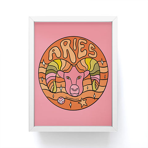 Doodle By Meg 2020 Aries Framed Mini Art Print