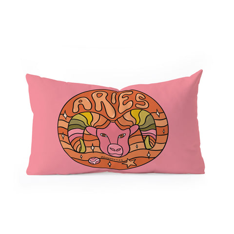 Doodle By Meg 2020 Aries Oblong Throw Pillow