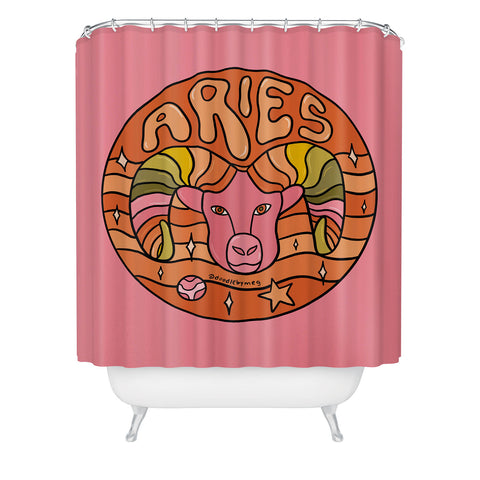 Doodle By Meg 2020 Aries Shower Curtain