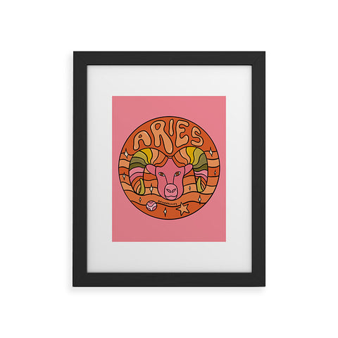 Doodle By Meg 2020 Aries Framed Art Print