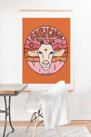 Doodle By Meg 2020 Capricorn Art Print And Hanger