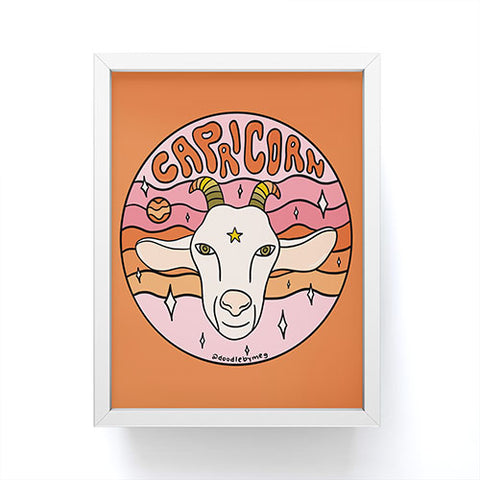 Doodle By Meg 2020 Capricorn Framed Mini Art Print
