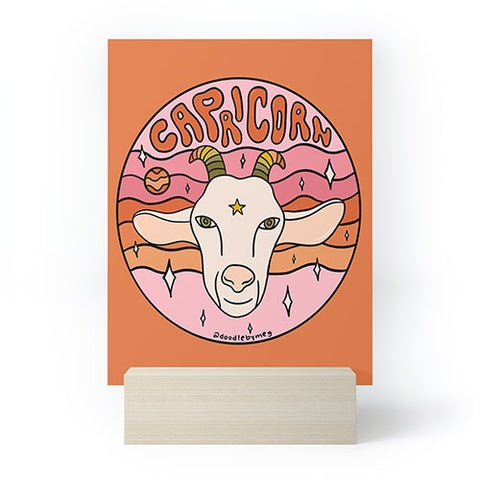 Doodle By Meg 2020 Capricorn Mini Art Print