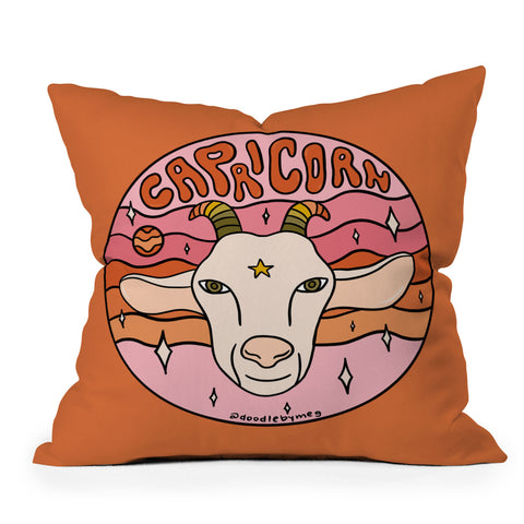 Doodle By Meg 2020 Capricorn Throw Pillow