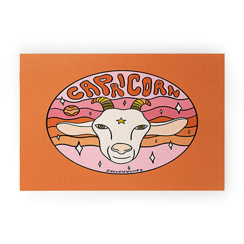 Doodle By Meg 2020 Capricorn Welcome Mat