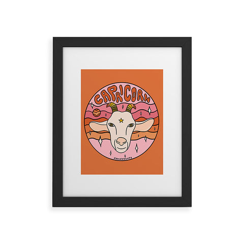 Doodle By Meg 2020 Capricorn Framed Art Print
