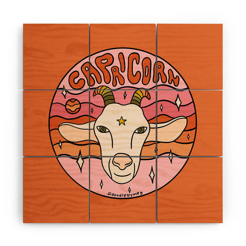 Doodle By Meg 2020 Capricorn Wood Wall Mural