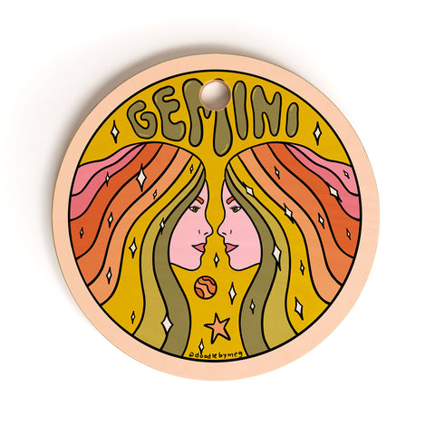 Doodle By Meg 2020 Gemini Cutting Board Round