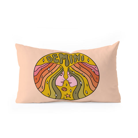 Doodle By Meg 2020 Gemini Oblong Throw Pillow