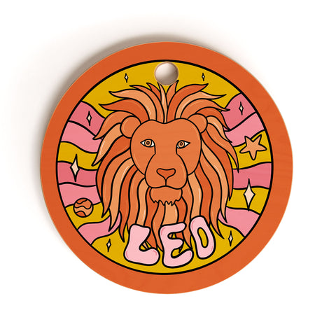 Doodle By Meg 2020 Leo Cutting Board Round