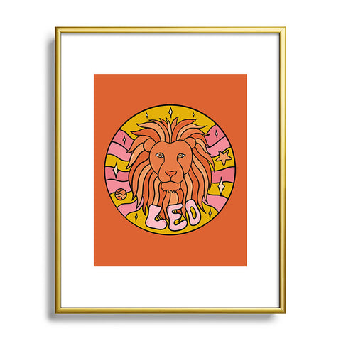 Doodle By Meg 2020 Leo Metal Framed Art Print
