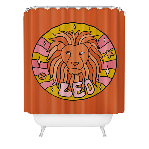 Doodle By Meg 2020 Leo Shower Curtain