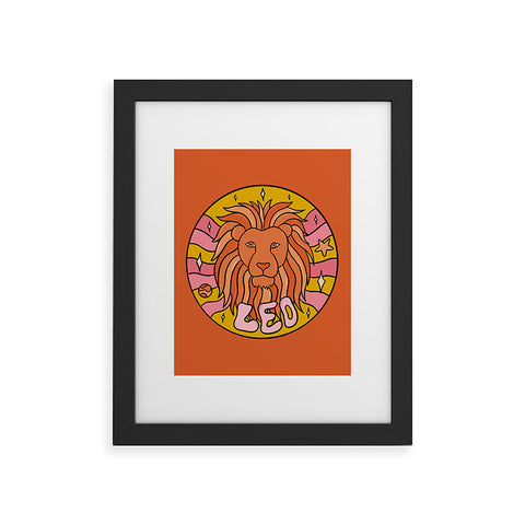 Doodle By Meg 2020 Leo Framed Art Print
