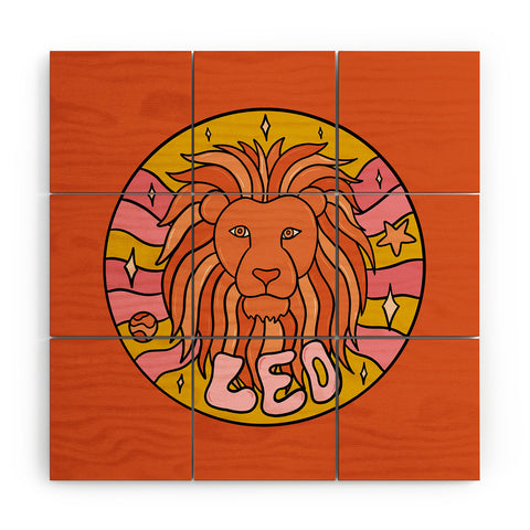 Doodle By Meg 2020 Leo Wood Wall Mural