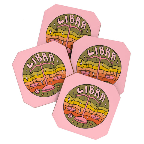 Doodle By Meg 2020 Libra Coaster Set