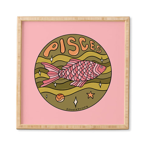 Doodle By Meg 2020 Pisces Framed Wall Art