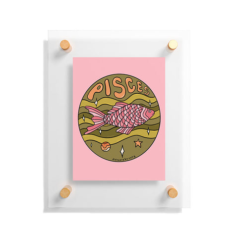 Doodle By Meg 2020 Pisces Floating Acrylic Print