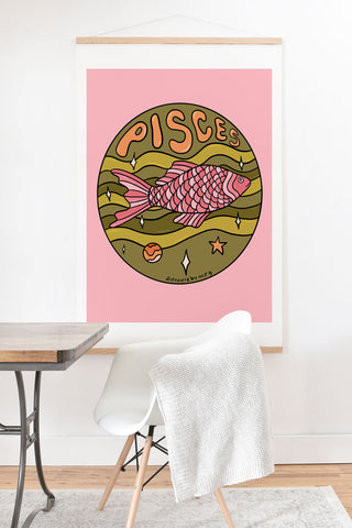 Doodle By Meg 2020 Pisces Art Print And Hanger