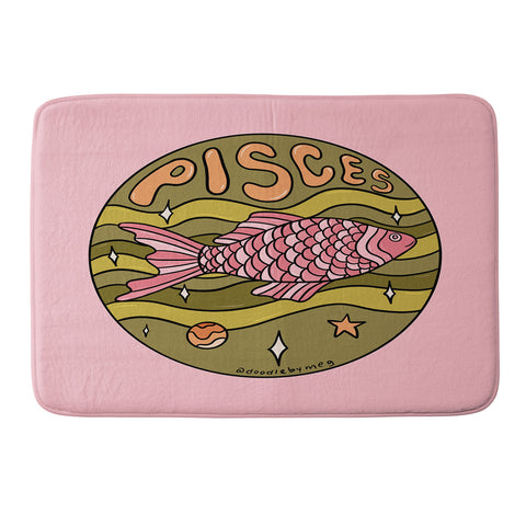 Doodle By Meg 2020 Pisces Memory Foam Bath Mat