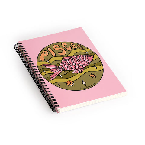 Doodle By Meg 2020 Pisces Spiral Notebook