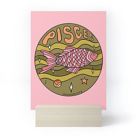 Doodle By Meg 2020 Pisces Mini Art Print