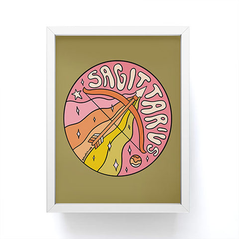 Doodle By Meg 2020 Sagittarius Framed Mini Art Print