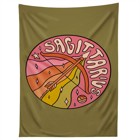 Doodle By Meg 2020 Sagittarius Tapestry