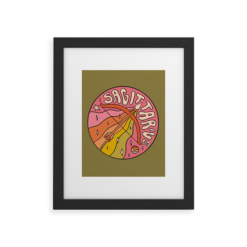 Doodle By Meg 2020 Sagittarius Framed Art Print