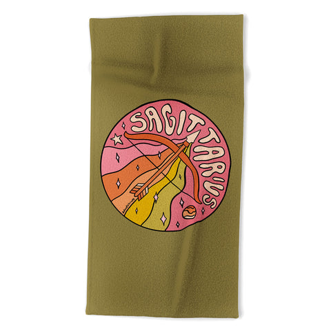 Doodle By Meg 2020 Sagittarius Beach Towel