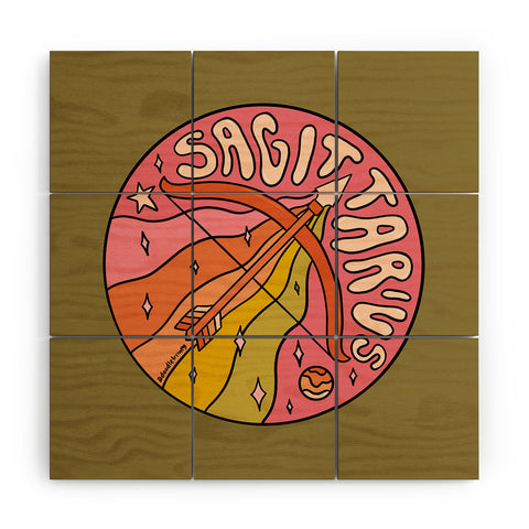 Doodle By Meg 2020 Sagittarius Wood Wall Mural