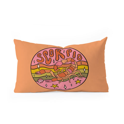 Doodle By Meg 2020 Scorpio Oblong Throw Pillow