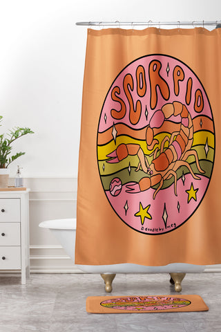 Doodle By Meg 2020 Scorpio Shower Curtain And Mat