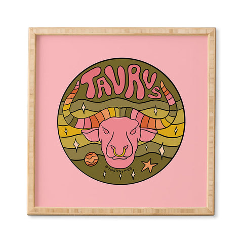 Doodle By Meg 2020 Taurus Framed Wall Art
