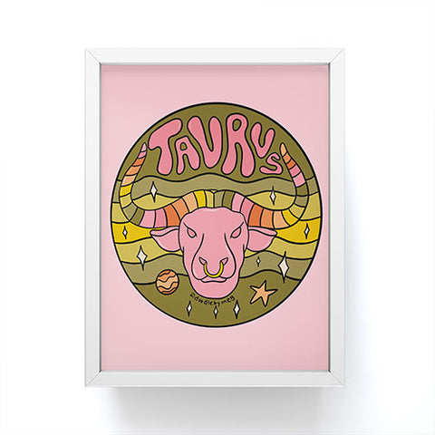 Doodle By Meg 2020 Taurus Framed Mini Art Print