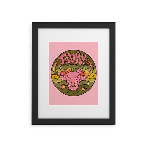 Doodle By Meg 2020 Taurus Framed Art Print