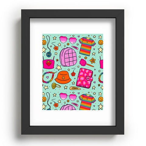 Doodle By Meg 90s Things Print Recessed Framing Rectangle