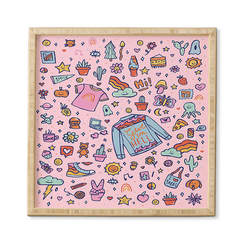 Doodle By Meg All the Fun Things Framed Wall Art
